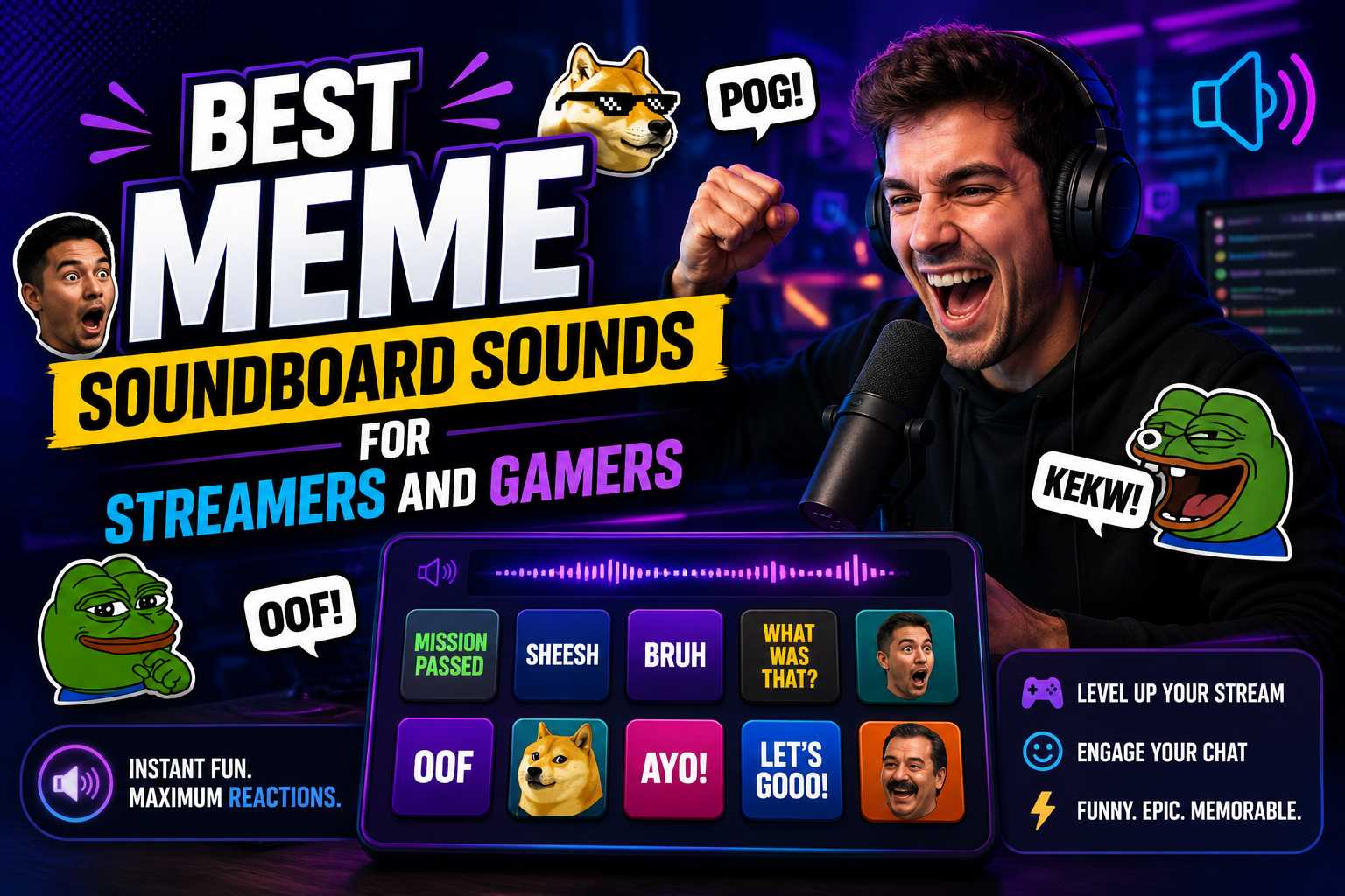 Best Meme Soundboard Sounds for Streamers and Gamers